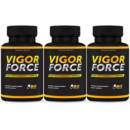 Vigor Force Male Supplement, Vigor Pills to Boost Vitality & Energy - 3 Pack