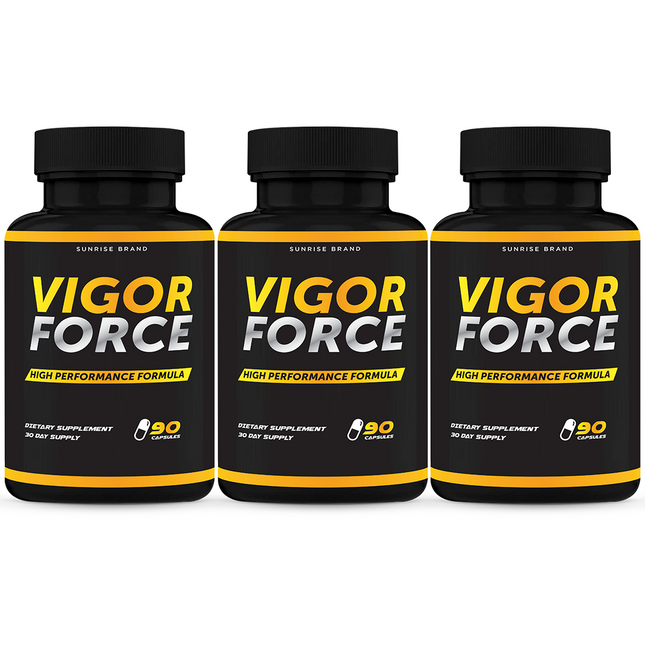 Vigor Force Male Supplement, Vigor Pills to Boost Vitality & Energy - 3 Pack