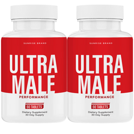 Ultra Male Capsules, UltraMale Vitality Supplement Men - 2 Pack