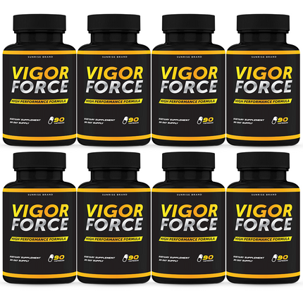 Vigor Force Male Supplement, Vigor Pills to Boost Vitality & Energy - 8 Pack