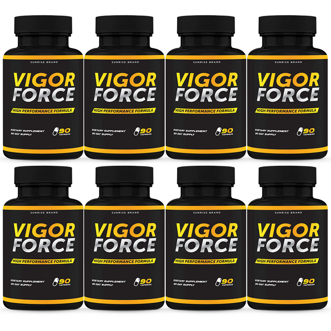 Vigor Force Male Supplement, Vigor Pills to Boost Vitality & Energy - 8 Pack