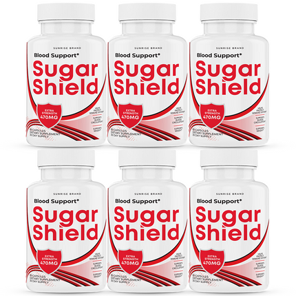 Sugar Shield Blood Support Capsules, Sugar Shield Blood Flow Pills 6 Pack