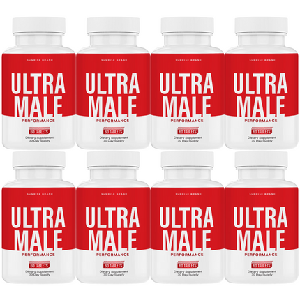 Ultra Male Capsules, UltraMale Vitality Supplement Men - 8 Pack