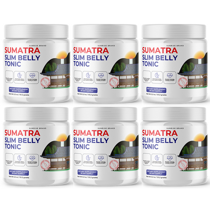 Sumatra Slim Belly Tonic Powder - Official Formula (6 Pack) Support Weight Loss