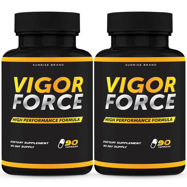 Vigor Force Male Supplement, Vigor Pills to Boost Vitality & Energy 2 Pack