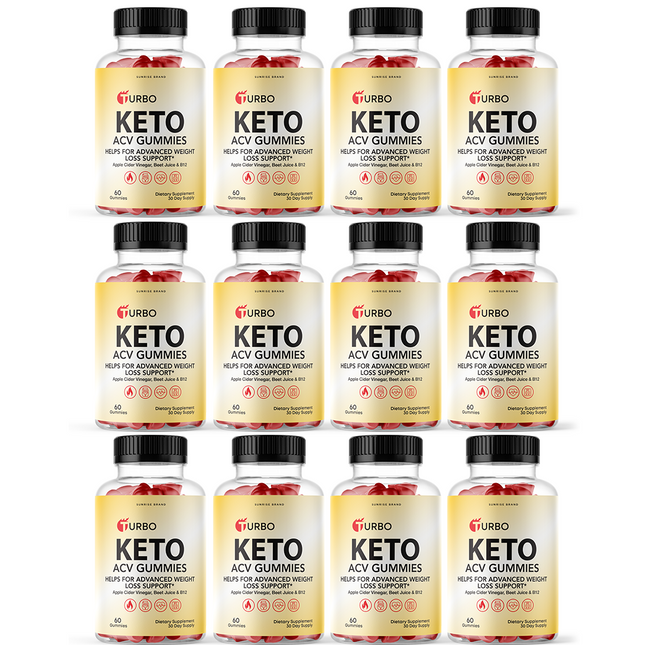 Turbo Keto ACV Gummies Weight Loss - 12 Pack