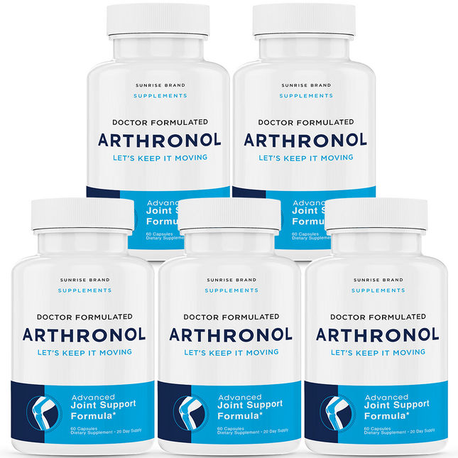 Arthronol Joint Support Pills to Reduce Inflammation & Joint Aches - 5 Pack