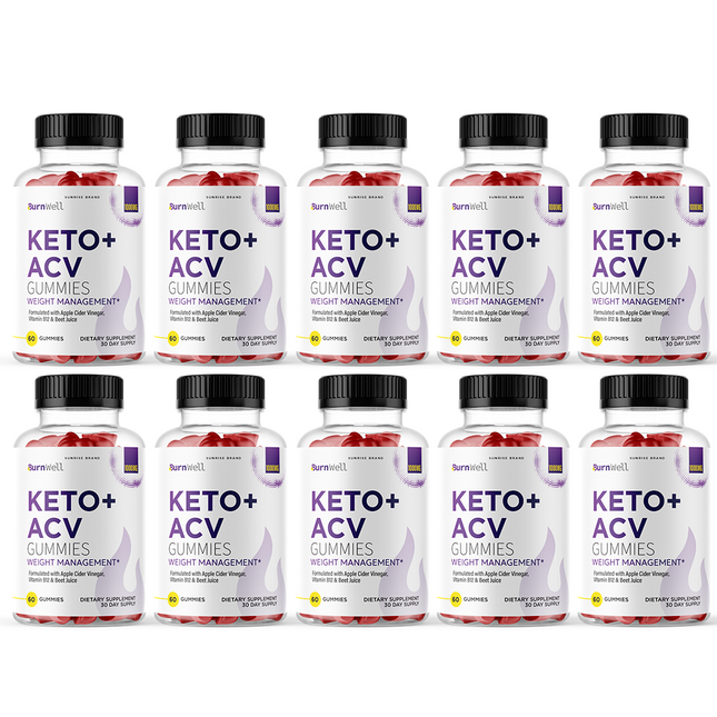 Burnwell Keto ACV Gummies Weight Loss - 10 Pack