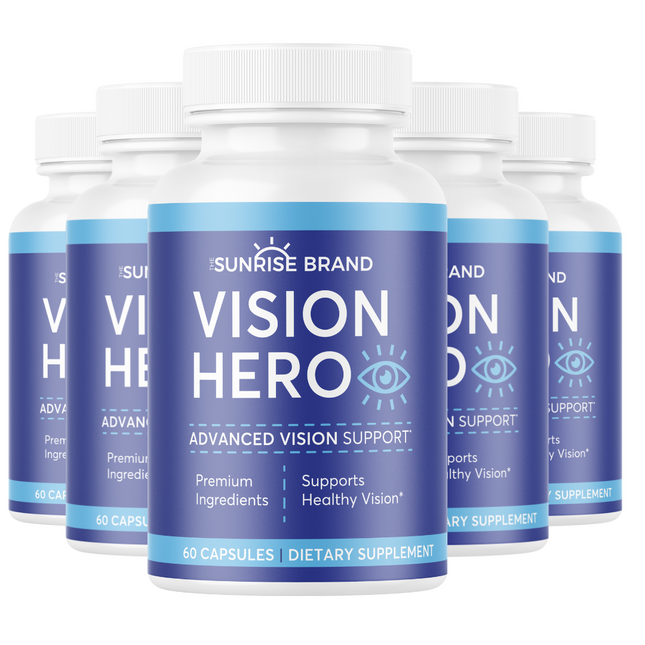 Vision Hero Advanced Vision Support 5 Bottles 300 Capsules