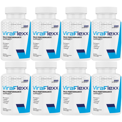 ViraFlexx Capsules, Vira Flexx Men Dietary Supplement Pills - 8 Pack