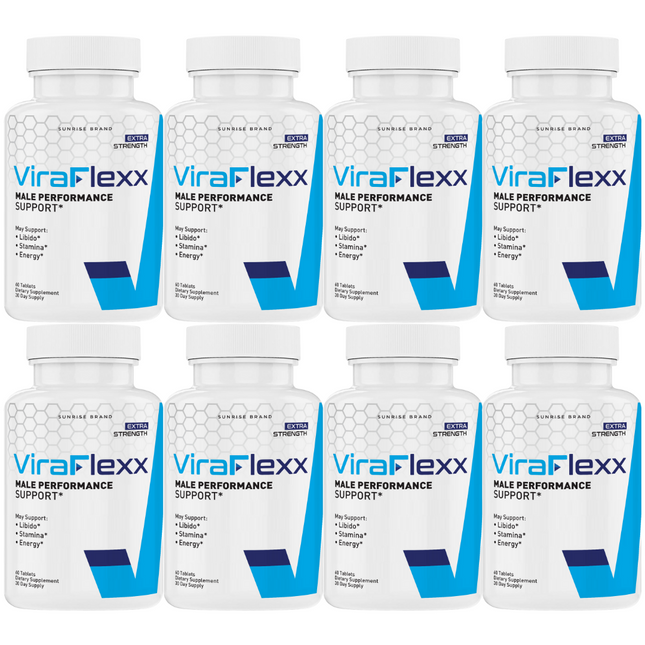 ViraFlexx Capsules, Vira Flexx Men Dietary Supplement Pills - 8 Pack