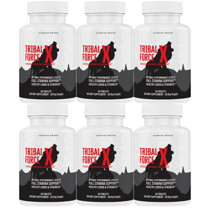 Tribal Force X Supplement for Men to Boost Performance & Male Vitality - 6 Pack