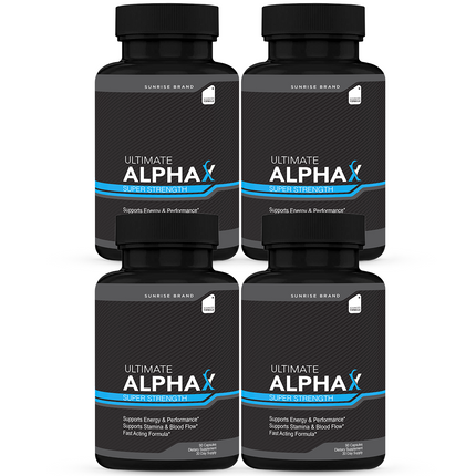 ( 4 pack) Ultimate Alpha X Male Health Pills to Boost Stamina and Energy Levels