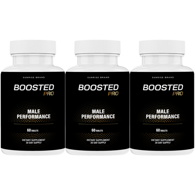 Boosted Pro Pills for Men, Supports T-Levels and Boosts Energy - 3 Pack