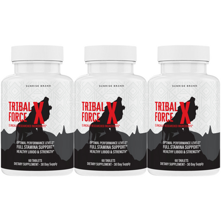 Tribal Force X Supplement for Men to Boost Performance & Male Vitality - 3 Pack