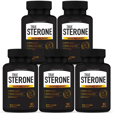 True Sterone Male Health Pills to Boost T-Levels and Performance 5 Packs