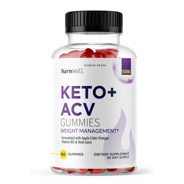 Burnwell Keto ACV Gummies Weight Loss - 60 Gummies