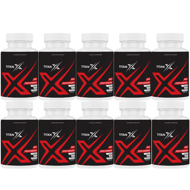 Titan X Male Health Pills to Boost Performance and Endurance - 10 Pack