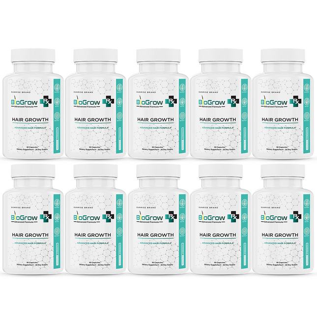 BioGrow Dietary Pills to Boost Hair Growth and Strength Naturally - 10 Pack