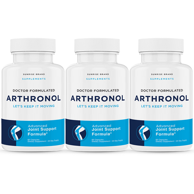 Arthronol Joint Support Pills to Reduce Inflammation & Joint Aches - 3 Pack