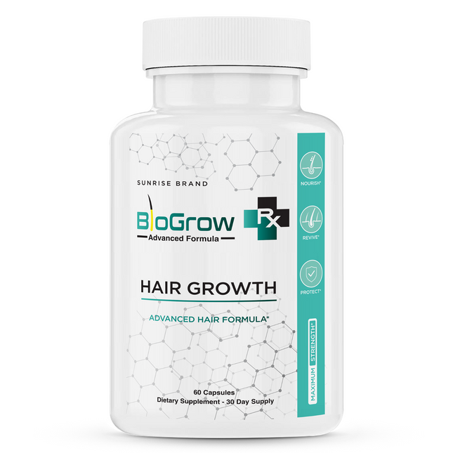 BioGrow Dietary Pills to Boost Hair Growth and Strength Naturally - 60 Capsules