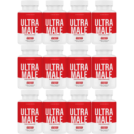 Ultra Male Capsules, UltraMale Vitality Supplement Men - 12 Pack