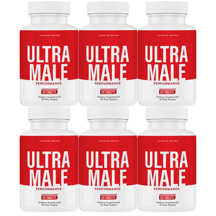 Ultra Male Capsules, UltraMale Vitality Supplement Men - 6 Pack