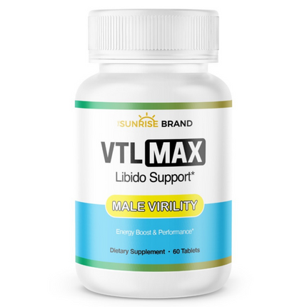 VLT Max Advanced Male Virility Vigor Strength Enhancement - 60 capsules