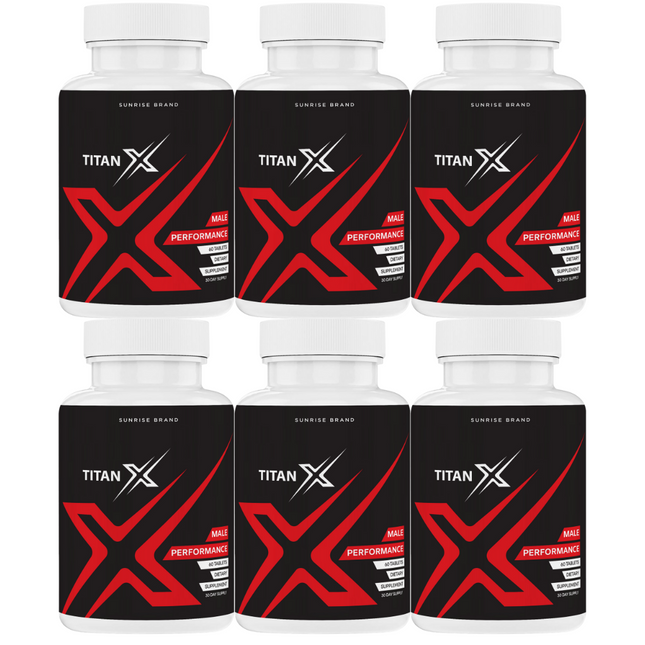 Titan X Male Health Pills to Boost Performance and Endurance - 6 Pack