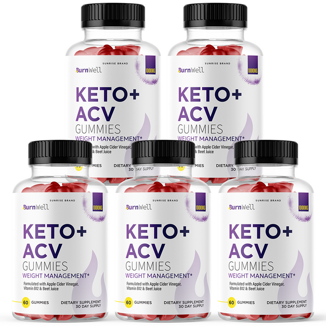 Burnwell Keto ACV Gummies Weight Loss - 5 Pack