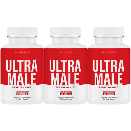 Ultra Male Capsules, UltraMale Vitality Supplement Men - 3 Pack