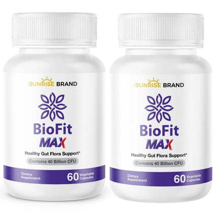 Bio Fit Max - Healthy Gut Flora Probiotics 40 Billion - 120 capsules - 2 pack