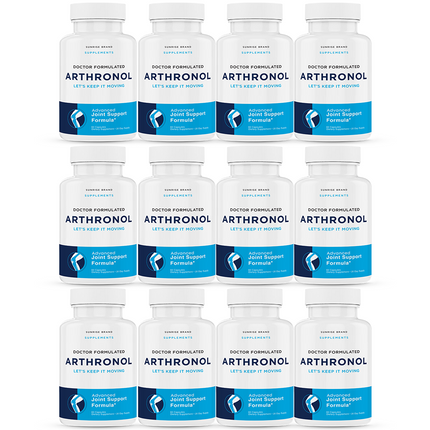 Arthronol Joint Support Pills to Reduce Inflammation & Joint Aches - 12 Pack