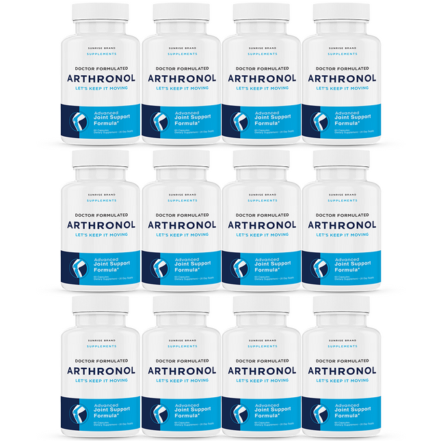 Arthronol Joint Support Pills to Reduce Inflammation & Joint Aches - 12 Pack