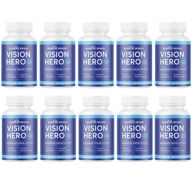 Vision Hero Advanced Vision Support 10 Bottles 600 Capsules