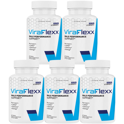 ViraFlexx Capsules, Vira Flexx Men Dietary Supplement Pills - 5 Pack