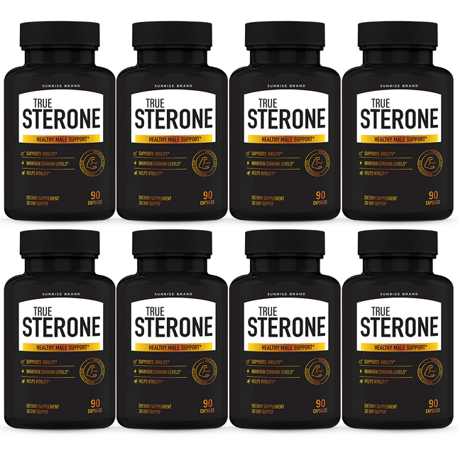 True Sterone Male Health Pills to Boost T-Levels and Performance 8 Packs