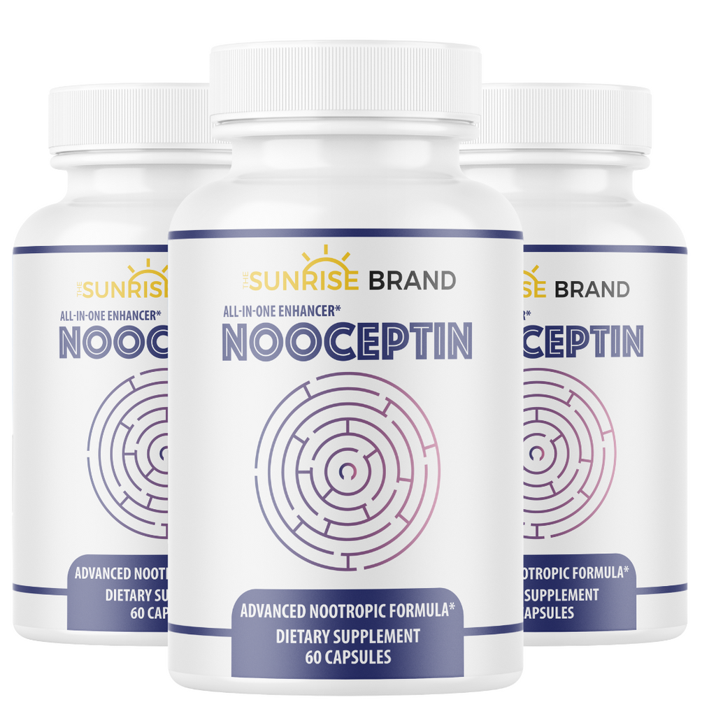 Nooceptin - Advanced  Formula 3 Bottles 180 Capsules