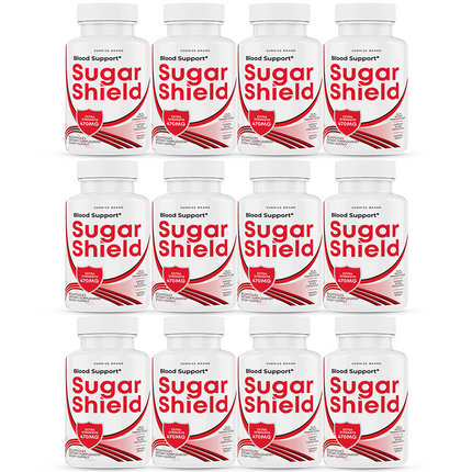 Sugar Shield Blood Support Capsules, Sugar Shield Blood Flow Pills 12 Pack