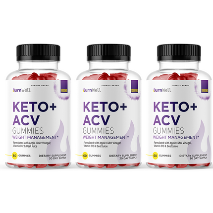 Burnwell Keto ACV Gummies Weight Loss - 3 Pack