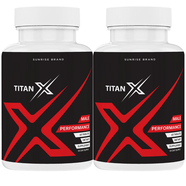 Titan X Male Health Pills to Boost Performance and Endurance - 2 Pack