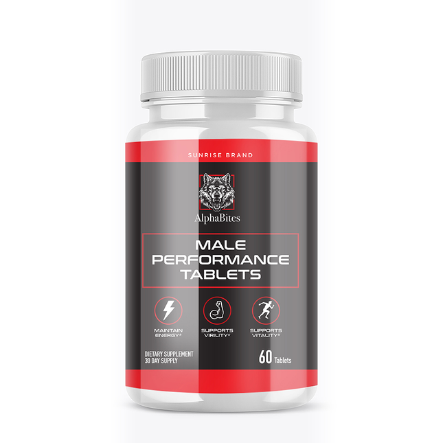 Alpha Bites Male Tablets, Alpha Bites Men's Performance - 60 Tablets